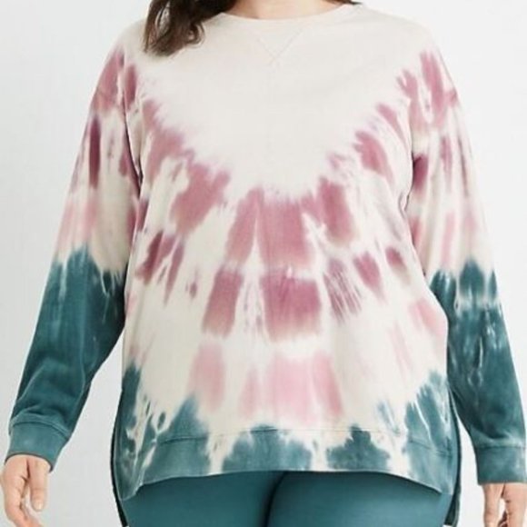 Maurices Tops - MAURICES Plus Size Willowsoft Tie Dye Tunic Sweatshirt Top 2X